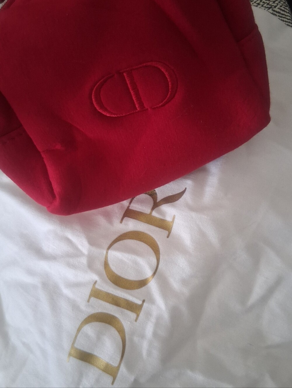 Dior Beauty Red cosmetic bag